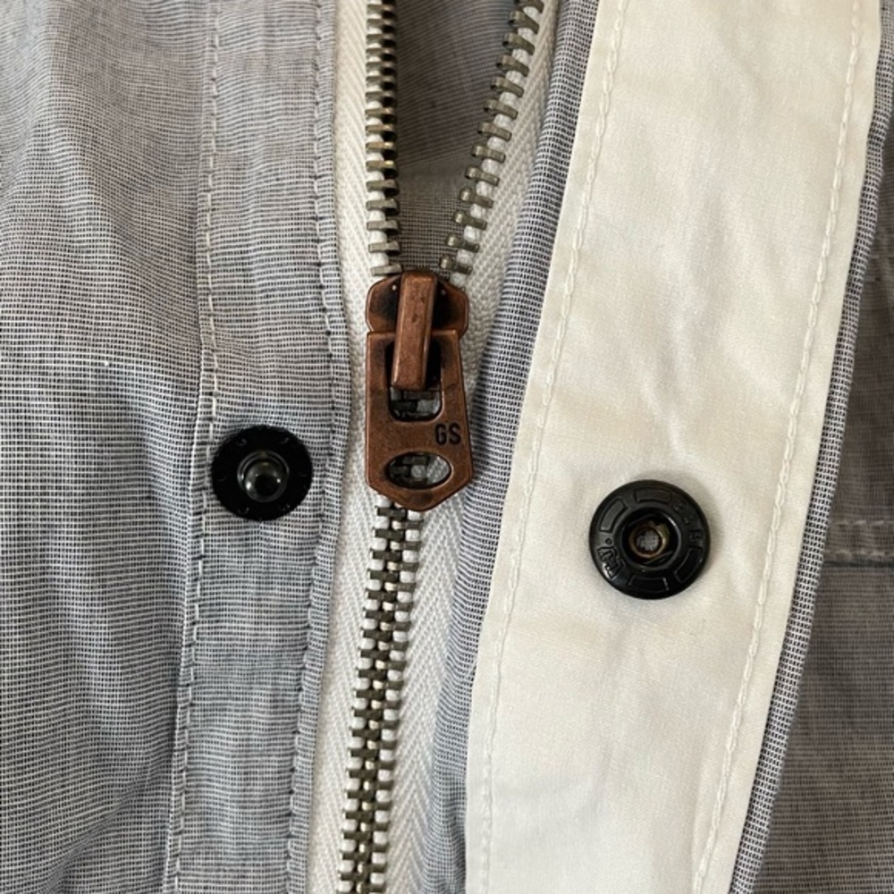G-Star Raw Denim Zipper and Snap Button Closure Front Size Medium - Picture 6 of 14